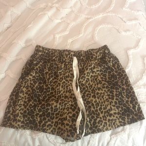 Cheetah print shorts